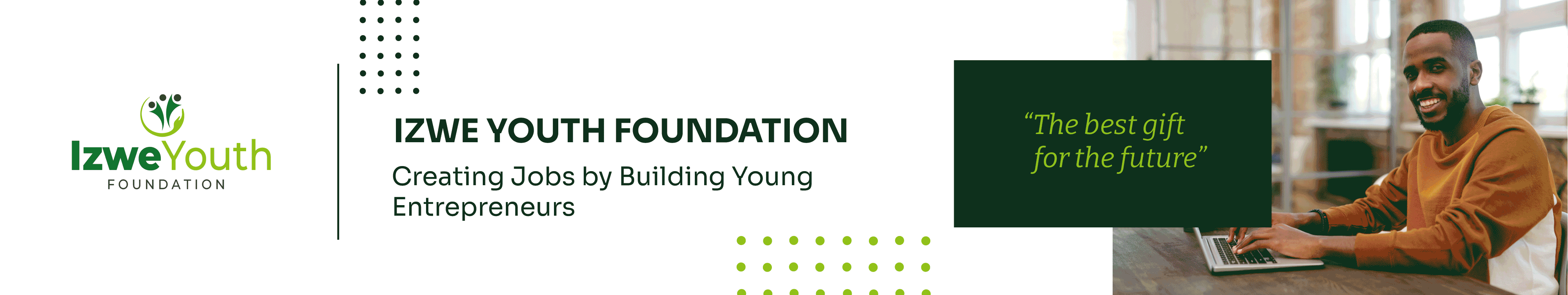 Izwe Youth Foundation Sponsor Banner - Supporting MQT Construction